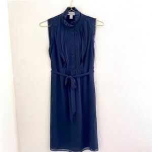 LOFT casual navy blue sleeveless dress size 6P